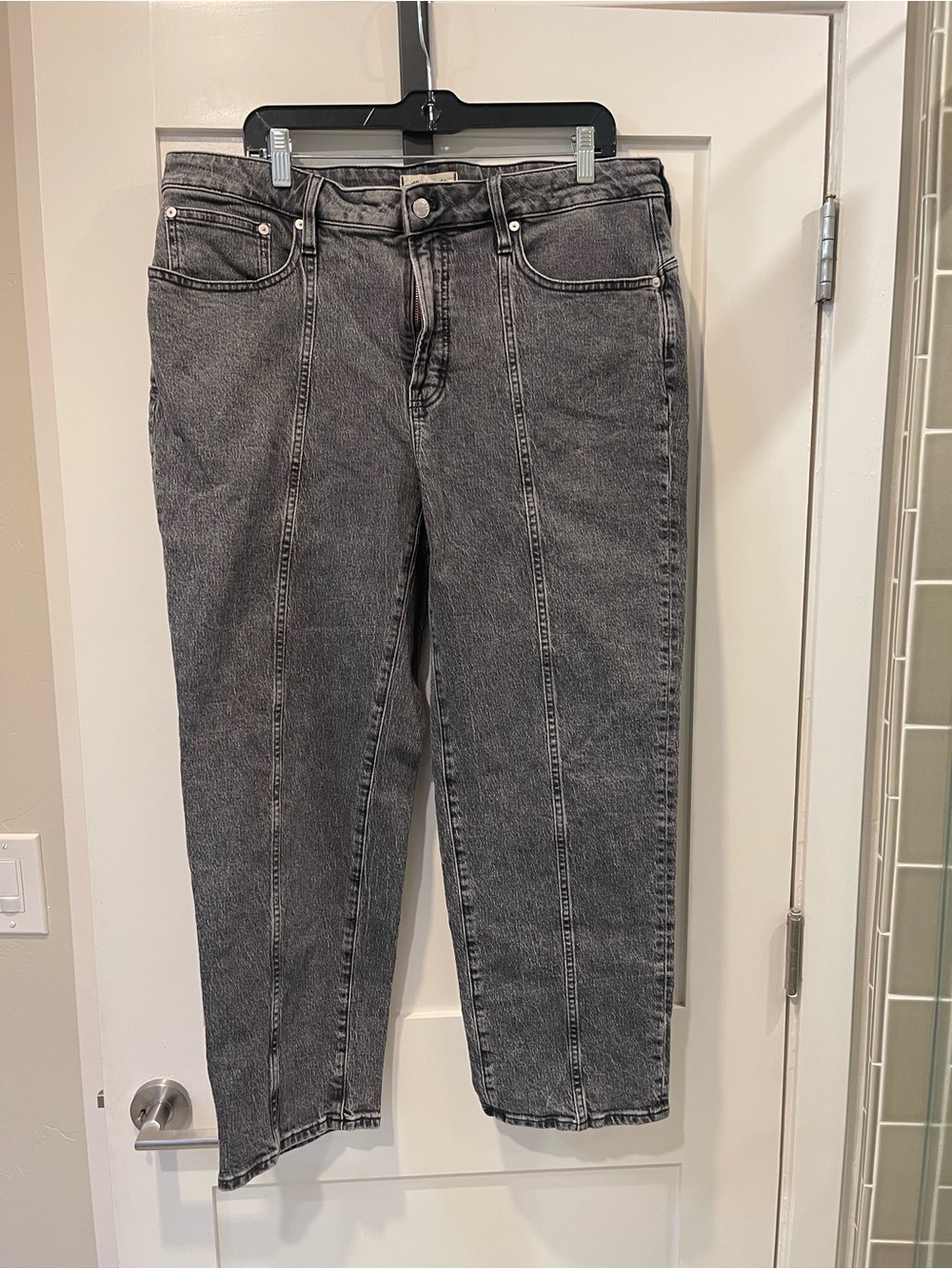 Madewell High-Rise Black Wash Women’s Jeans sz 16w $128